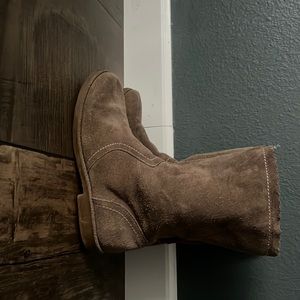 Lands end suede boots